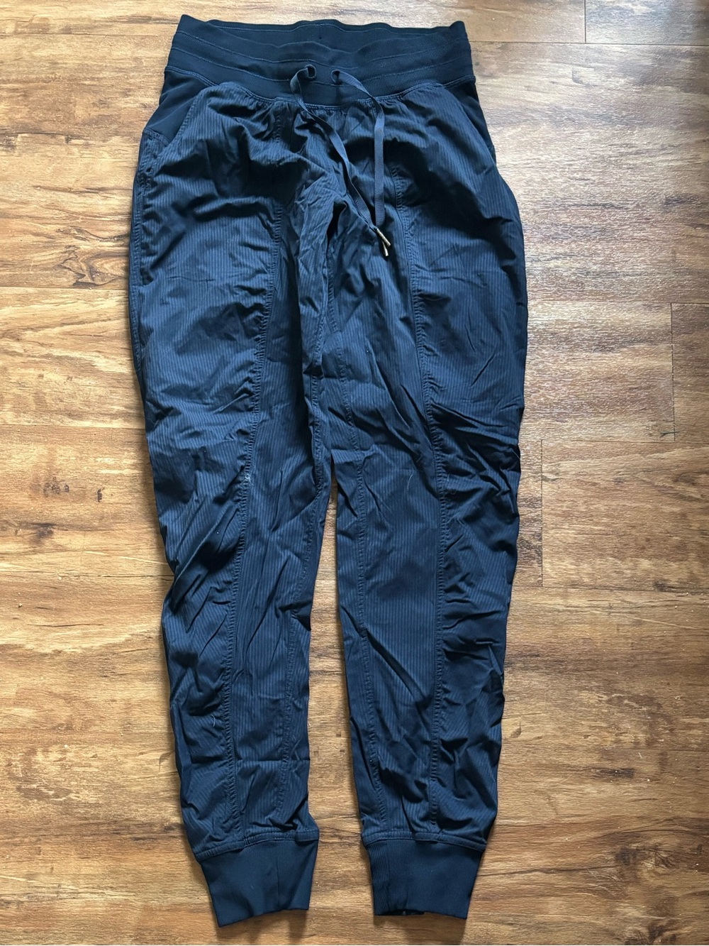 lululemon athletica Navy Blue Ribbed Track Joggers